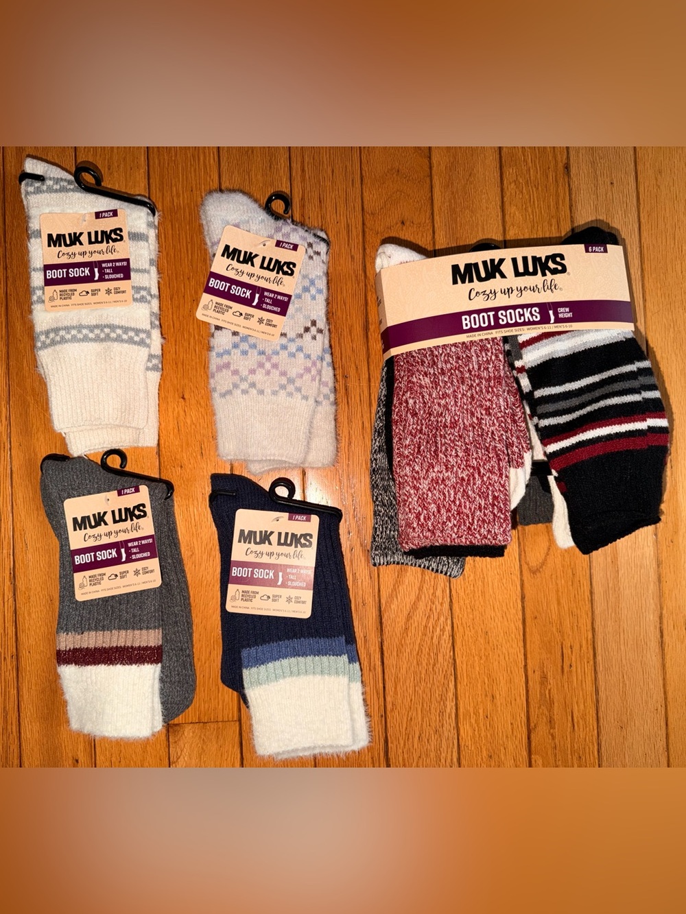 Lot of 10 women’s Muk Luka Boot Socks new NWT super soft